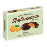 Kruche ciastka w czekoladzie z nadzieniem pomarańczowym Ambrosiana 130 g