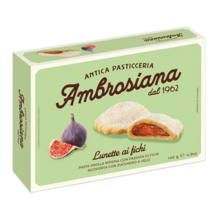 Kruche ciastka z nadzieniem figowym Ambrosiana Lunette 140 g