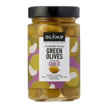 Oliwki zielone nadziewane czosnkiem Olymp 150 g