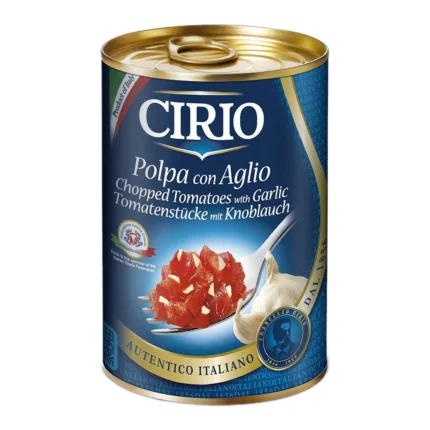 Pomidory krojone z czosnkiem Cirio Polpa 400 g