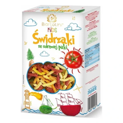 Kids makaron 5-SMAKOWY świdrzaki Bartolini 250 g