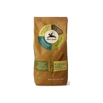 Makaron z płaskurki fusilli farro Alce Nero 500 g