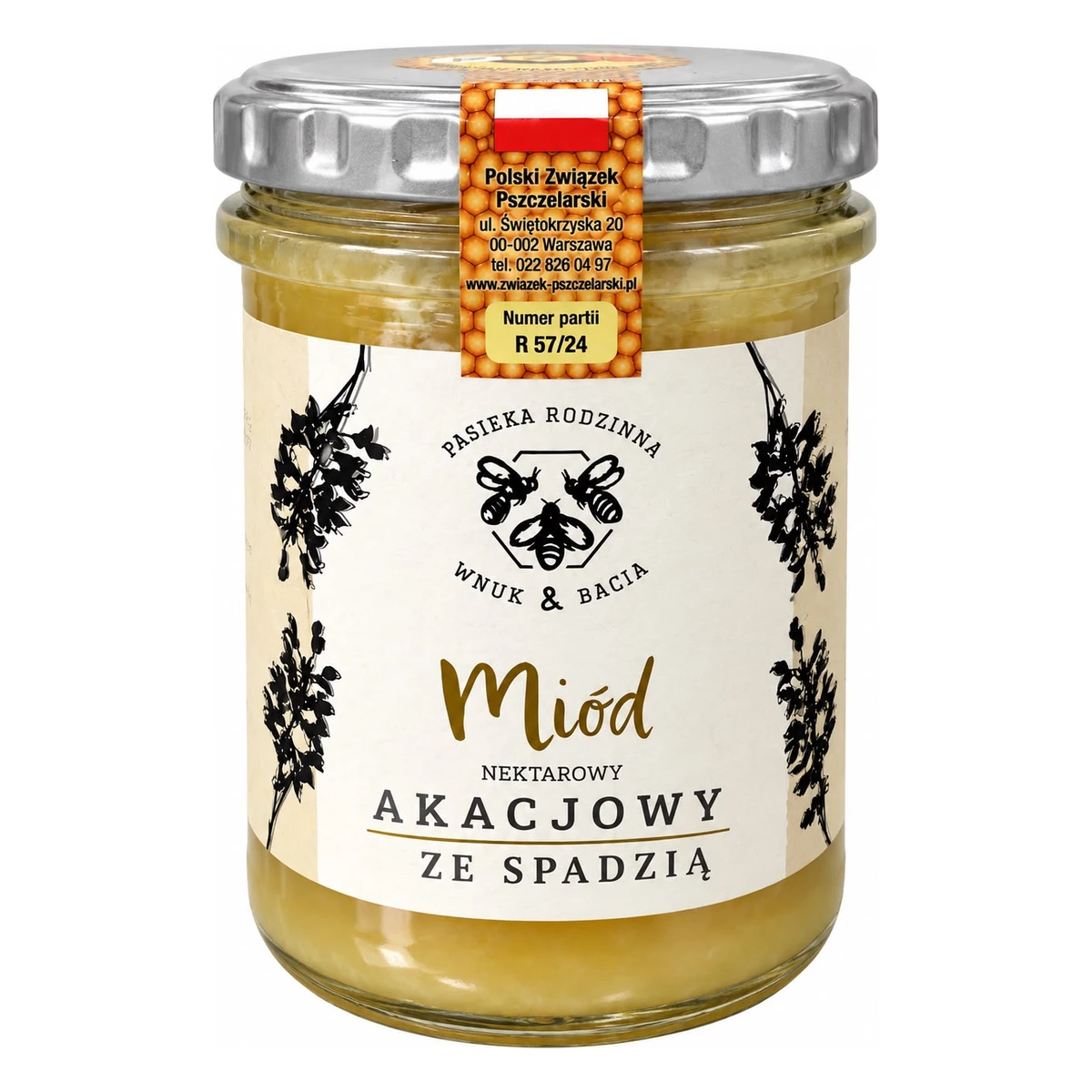 miod-akacjowy-ze-spadzia-pasieka-rodzinna-wnuk-bacia Miód akacjowy ze spadzią Pasieka Rodzinna Wnuk & Bacia