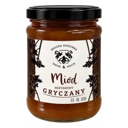 Miód gryczany Pasieka Rodzinna Wnuk & Bacia