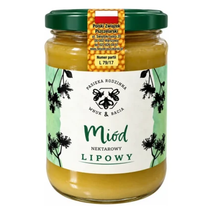 Miód lipowy Pasieka Rodzinna Wnuk & Bacia