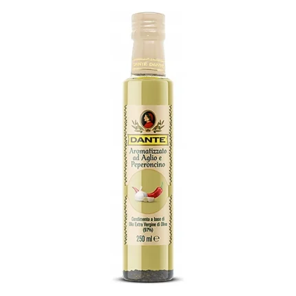 Oliwa z oliwek extra vergine smak czosnek i chilli Olio Dante 250 ml