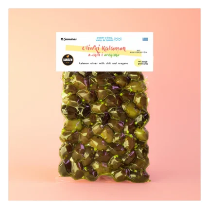 Oliwki kalamata z chili i oregano z pestką Samaras 270 g