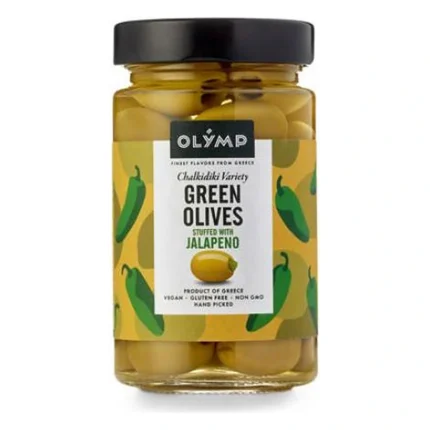 Oliwki zielone nadzieane jalapeno Olymp 320 g