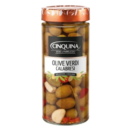 Oliwki zielone z kalabrii Cinquina 580 ml
