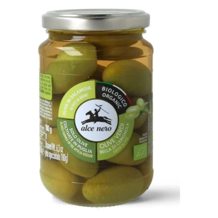 Oliwki zielone z pestką BIO Alce Nero 350 g