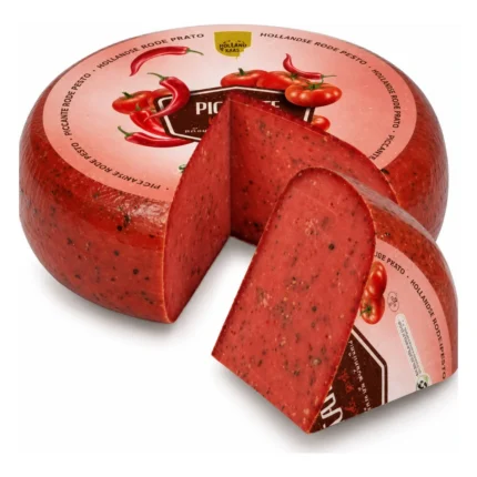 Ser holenderski z czerwonym pesto